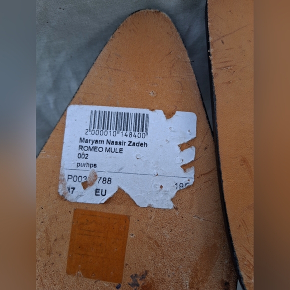 Maryam Nassir Zadeh Romeo Patent Leather Mules 37 - Picture 4 of 7